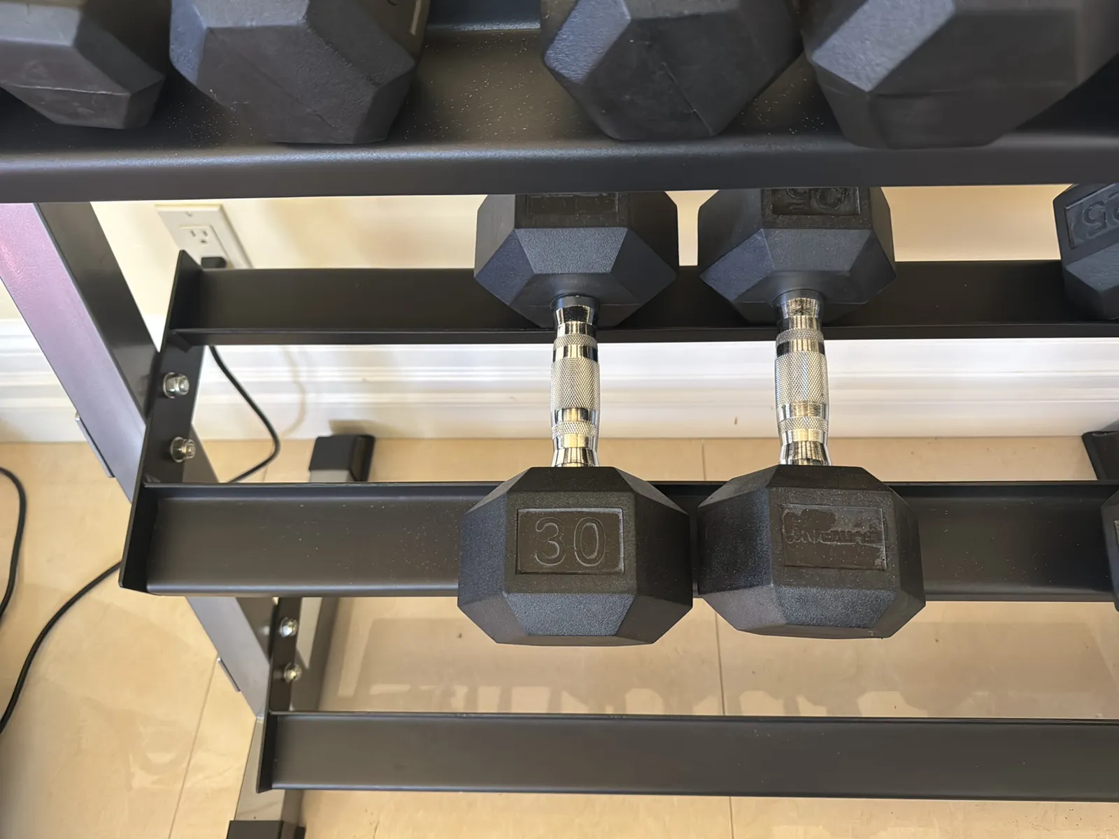 Weight Rack With Assorted Weights, photo 7 of 8