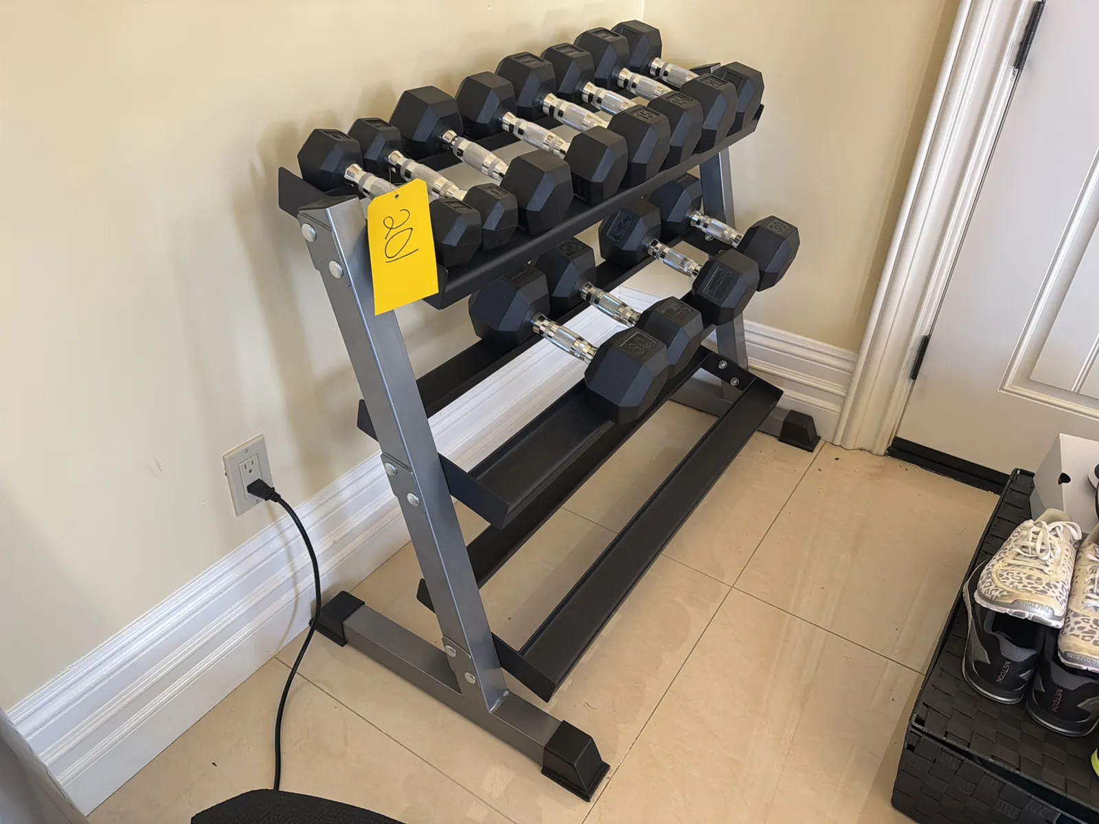 Weight Rack With Assorted Weights, photo 8 of 8