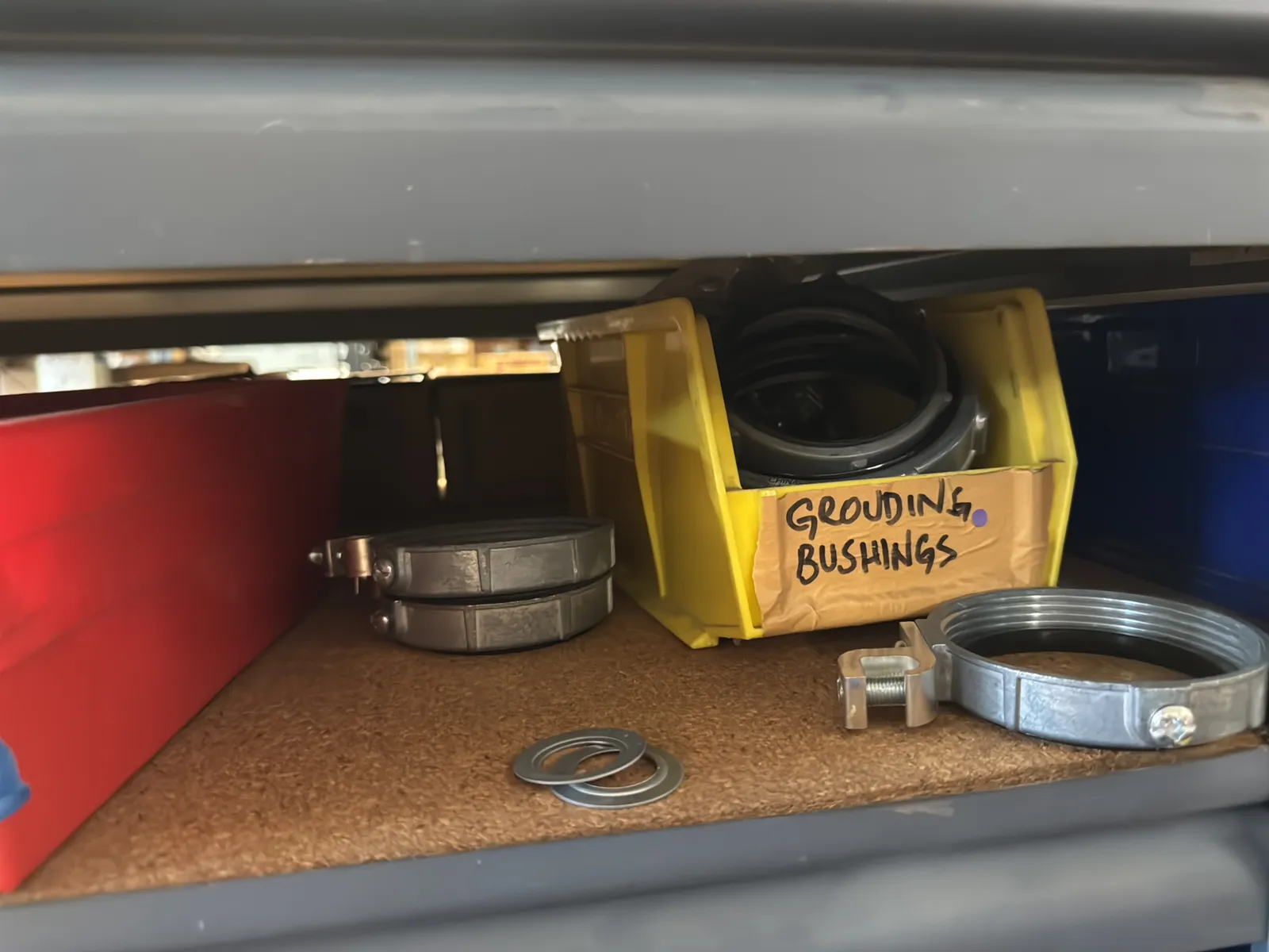 Contents Of (1) Shelf: Assorted Electrical Supply, Coupling Hardware And More, photo 5 of 10