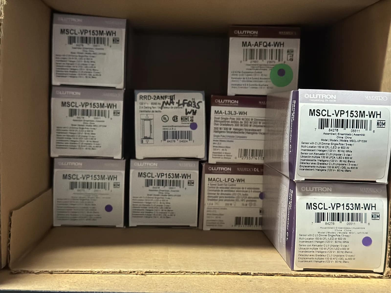 Contents Of (1) Shelf: Leviton Switch-plates, Lutron Switches And More, photo 11 of 12