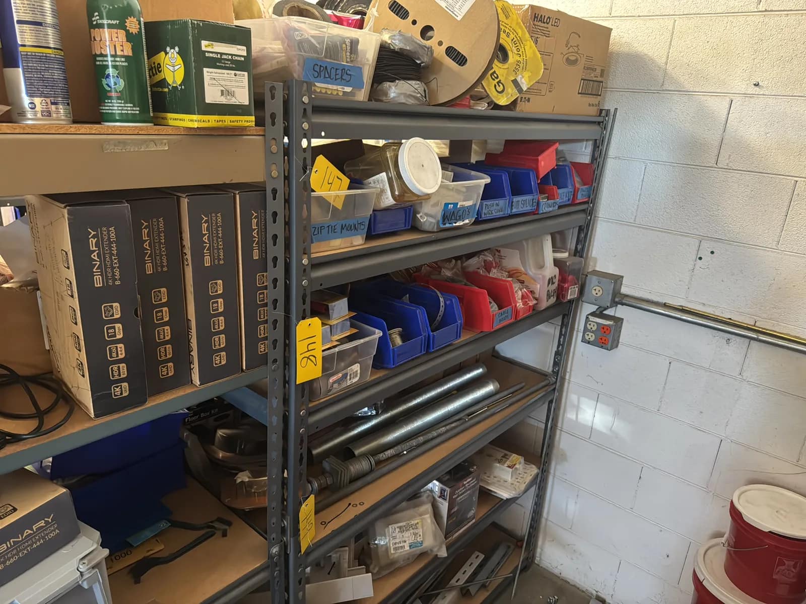 (4) Adjustable Metal Shelving Units (contents Not Included), photo 3 of 7
