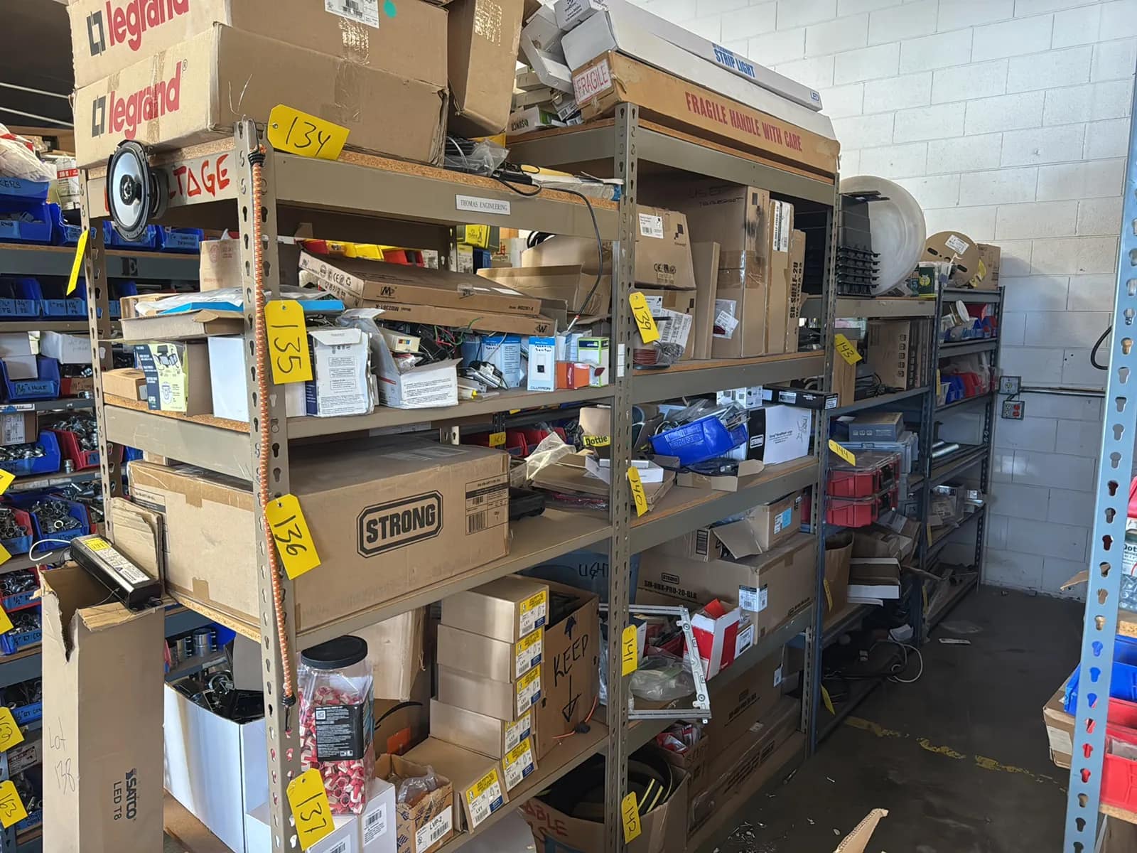 (4) Adjustable Metal Shelving Units (contents Not Included), photo 2 of 7