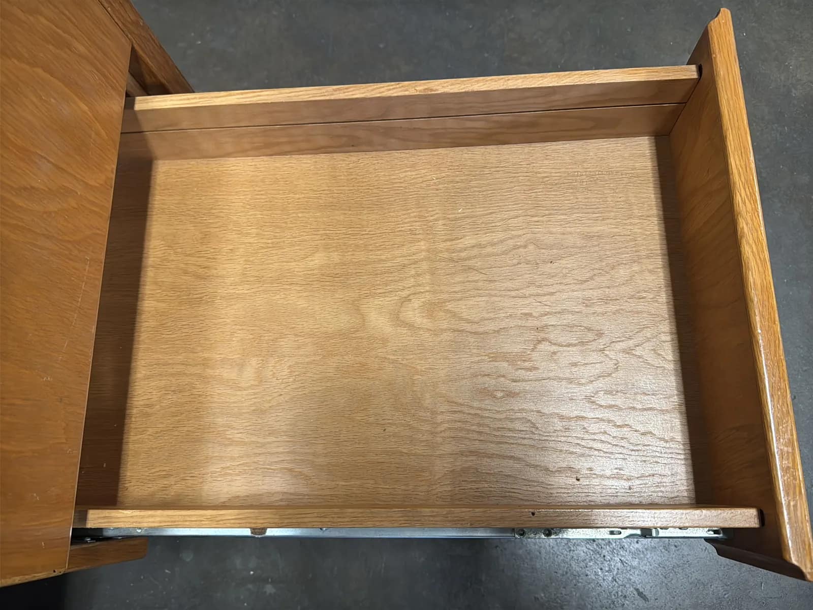 Wood Office Desk With Chair And Contents, photo 10 of 10