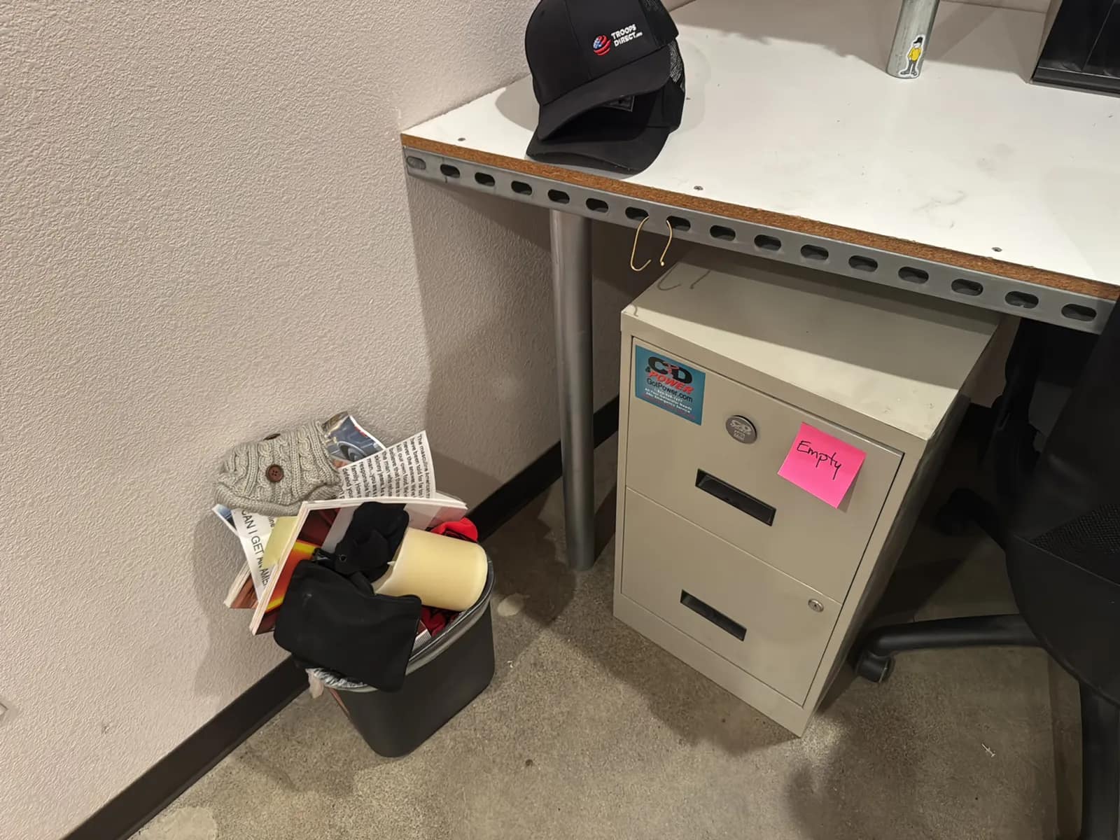 Contents Of Room: Desk, Chairs, Chair And Ottoman, And Filing Cabinet, photo 6 of 9