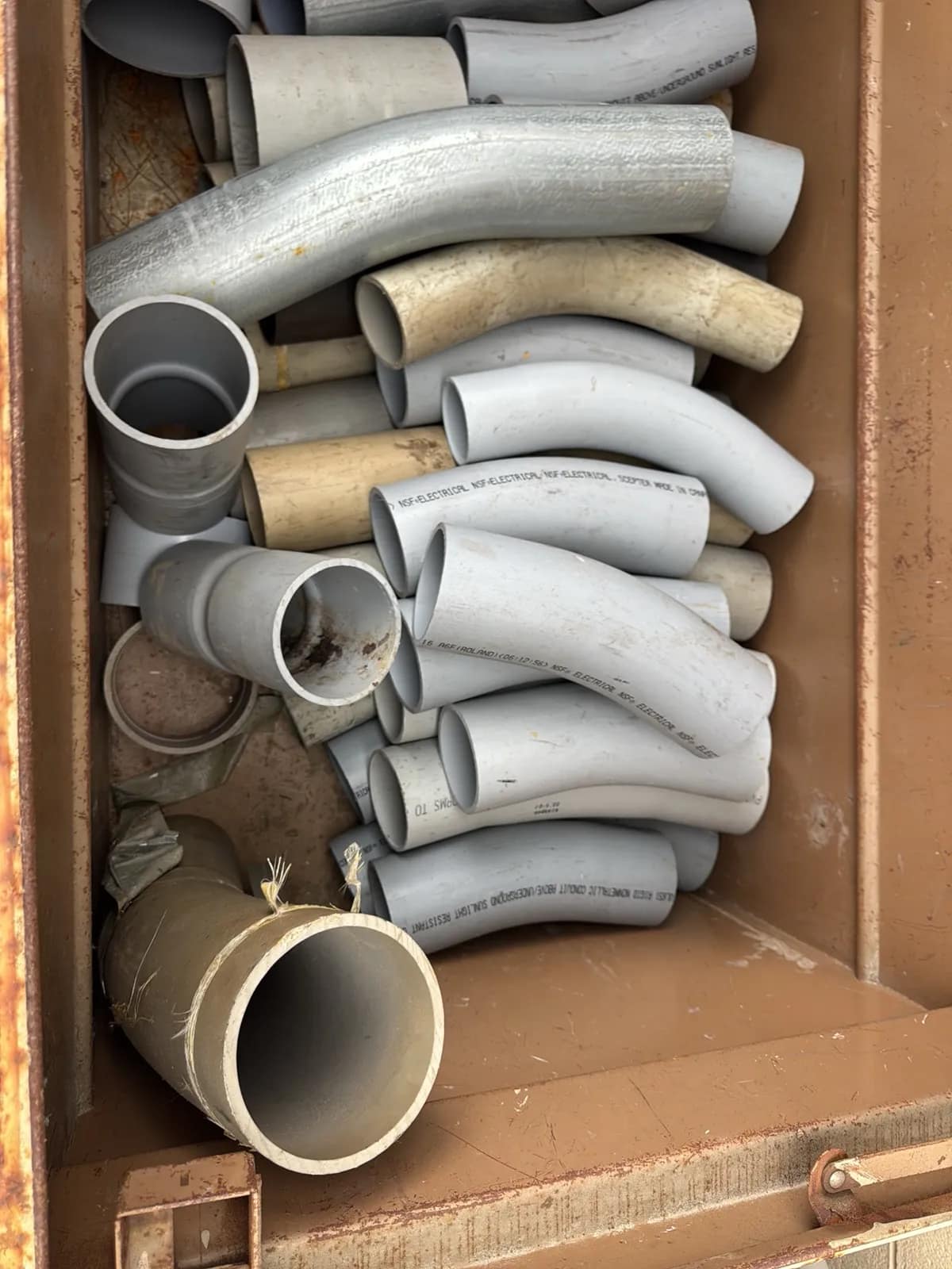 Rolling Job Chest And Contents: Metal And PVC Pipes, photo 4 of 17