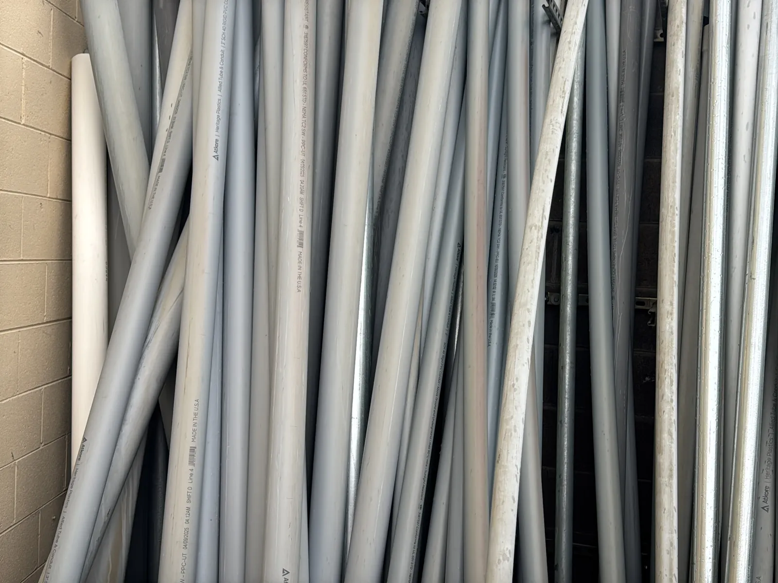 Bulk Lot: PVC and Metal Conduit (10’-15’), photo 3 of 13