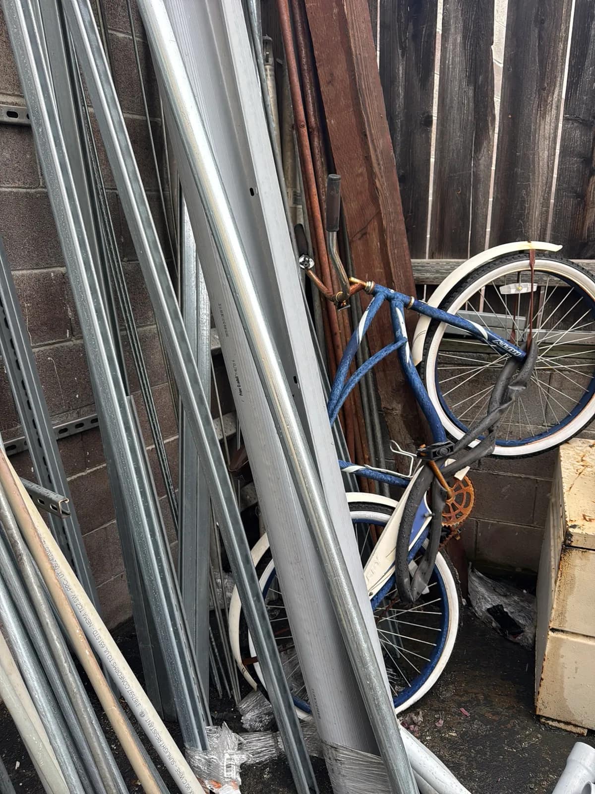 Bulk Lot: Metal Conduit, Scaffolding Crossmembers, And Bikes. (10’-11’), photo 5 of 16