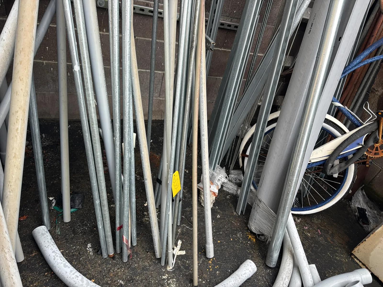 Bulk Lot: Metal Conduit, Scaffolding Crossmembers, And Bikes. (10’-11’), photo 4 of 16