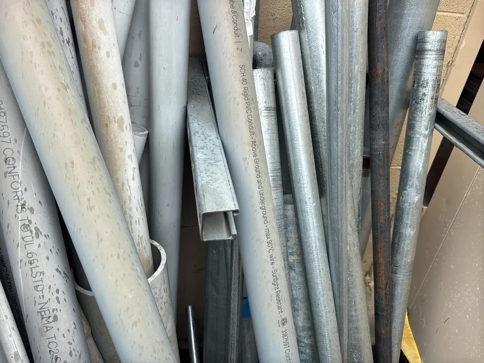 Bulk Lot: Steel And PVC Conduit (43” - 8’), photo 14 of 19