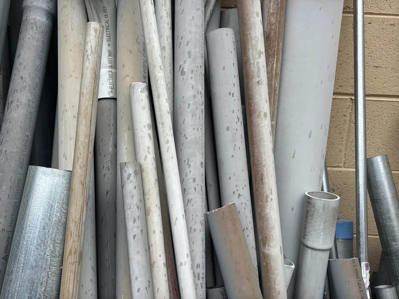 Bulk Lot: Steel And PVC Conduit (43” - 8’), photo 12 of 19