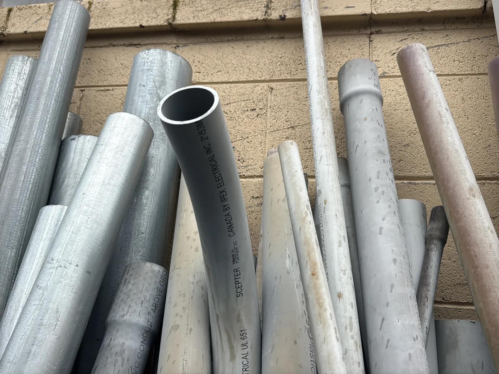 Bulk Lot: Steel And PVC Conduit (43” - 8’), photo 10 of 19
