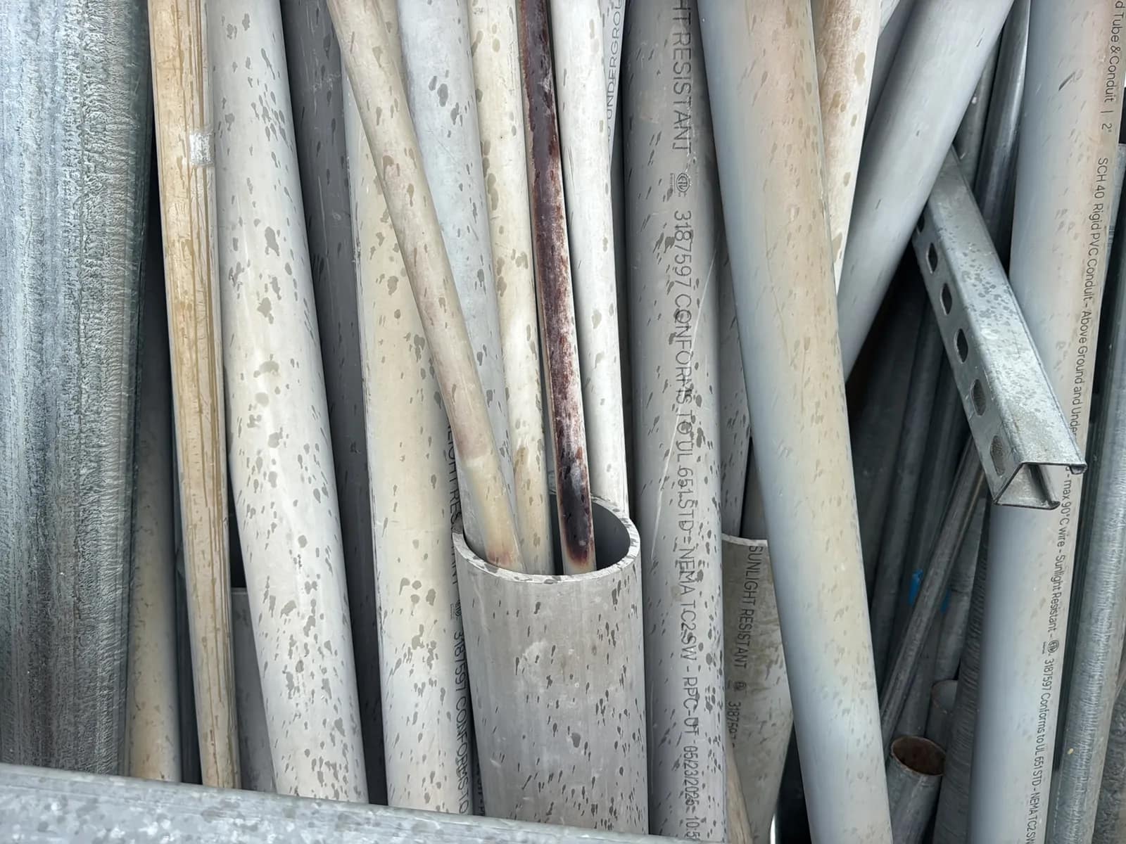 Bulk Lot: Steel And PVC Conduit (43” - 8’), photo 13 of 19