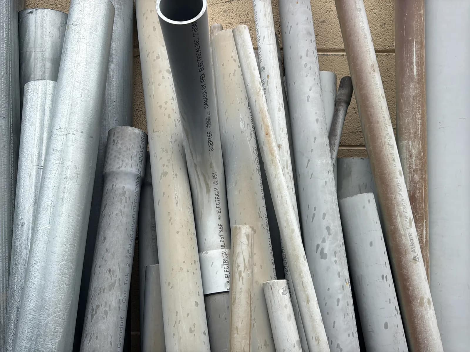Bulk Lot: Steel And PVC Conduit (43” - 8’), photo 9 of 19