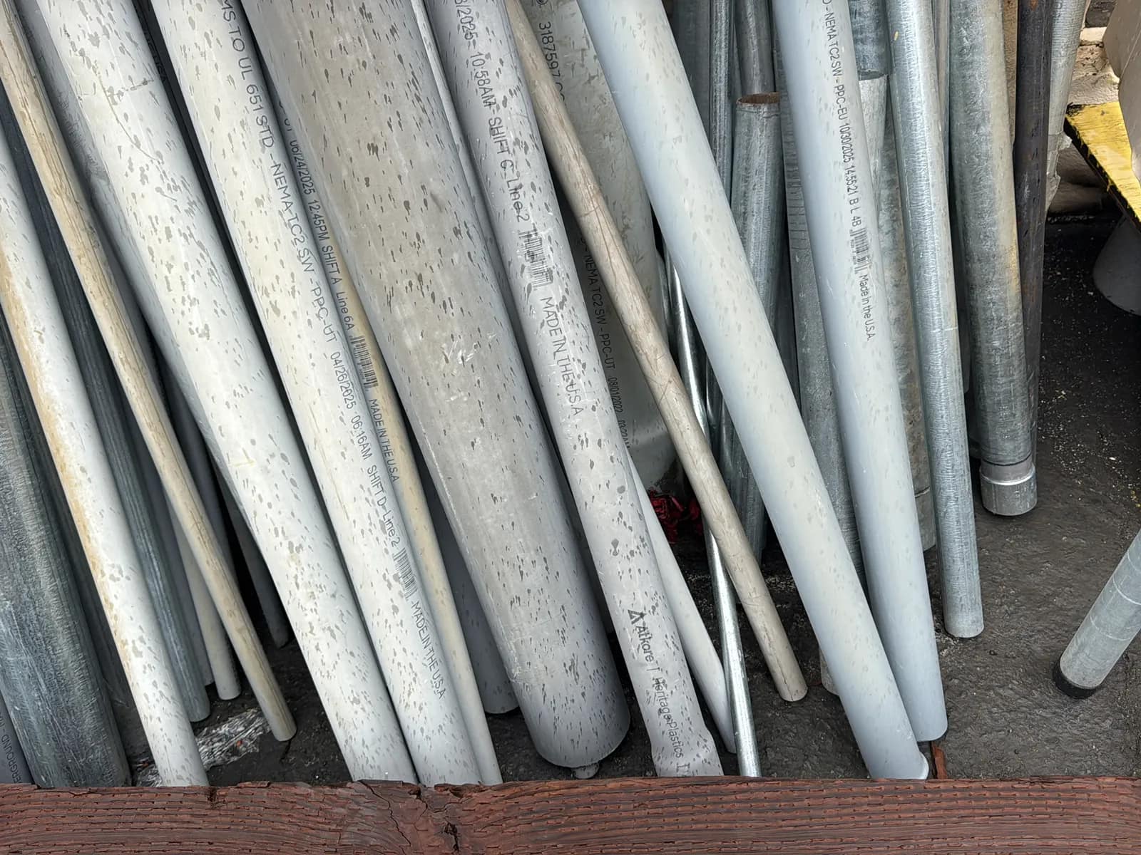 Bulk Lot: Steel And PVC Conduit (43” - 8’), photo 19 of 19