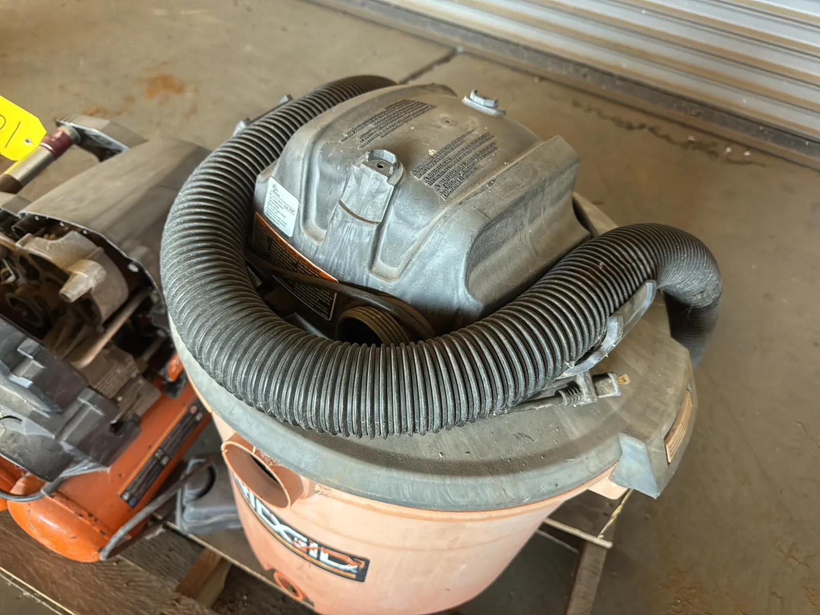 Ridgid Air Compressor And Dry Vac, photo 7 of 7
