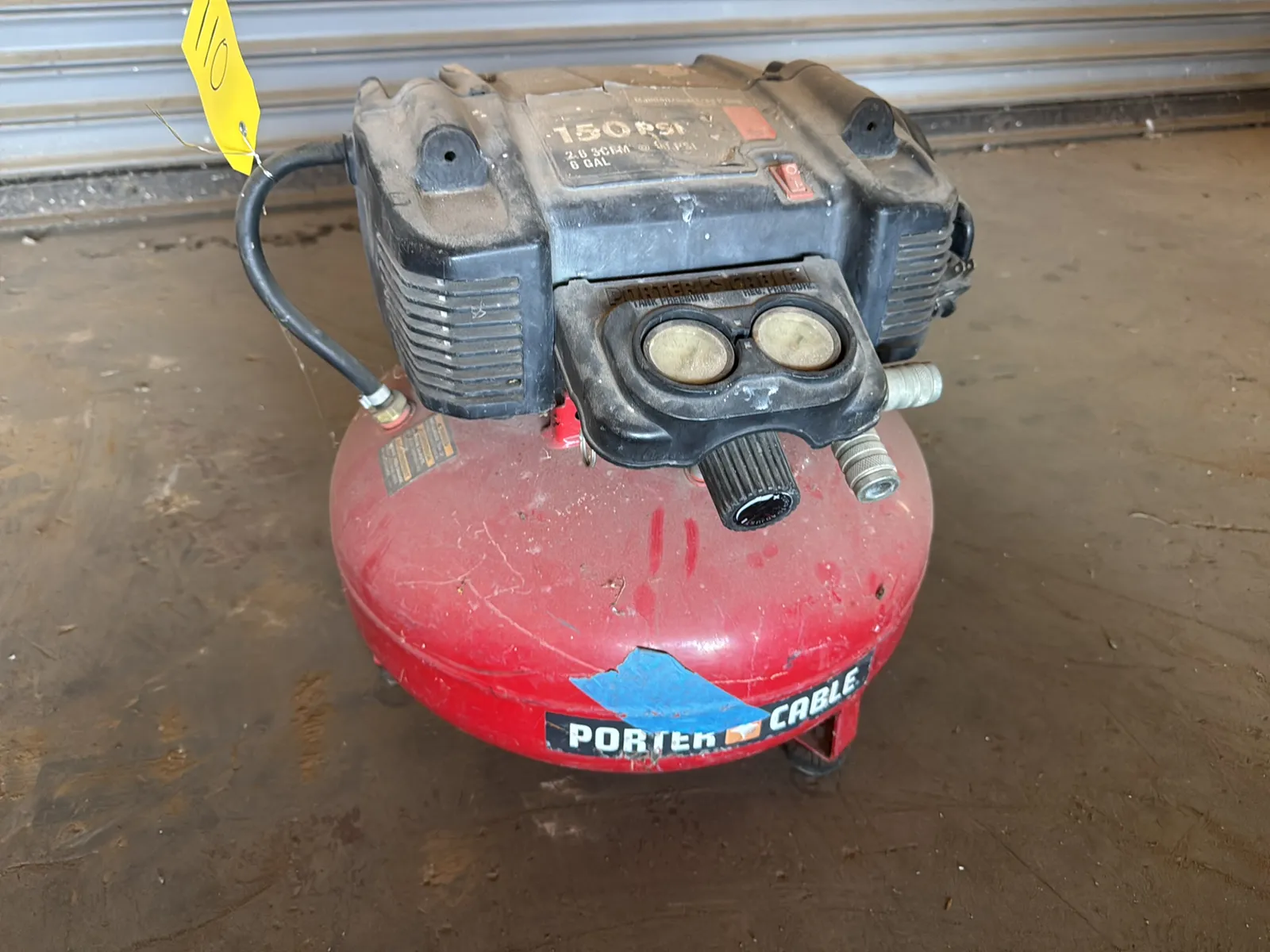 Porter Cable 6gal 150 Psi Pancake Air Compressor, photo 4 of 4