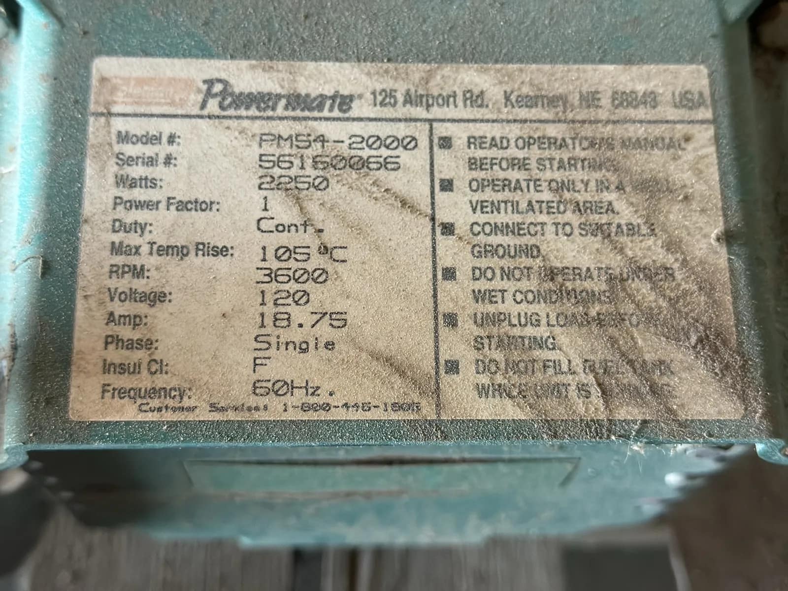 Colman Powermate Generator 5hp Motor, photo 9 of 9