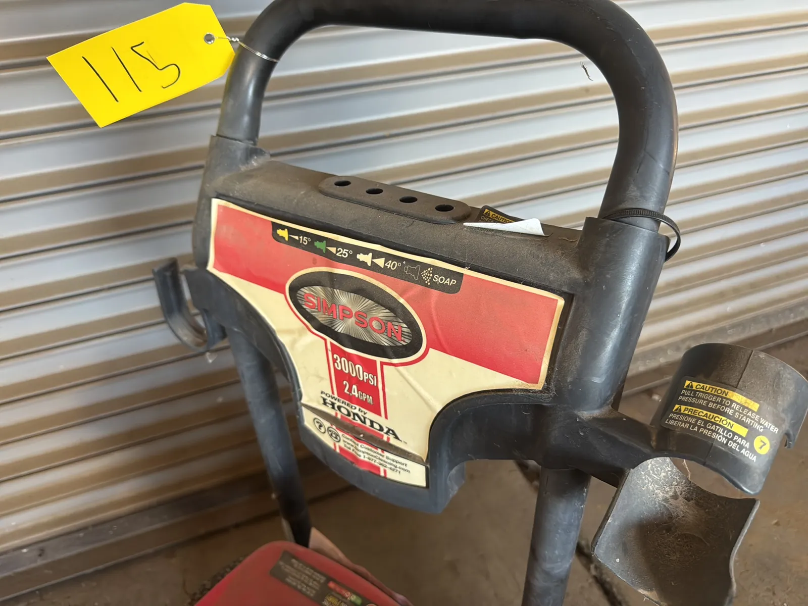 Simpson 3000 Psi Pressure Washer, photo 4 of 5