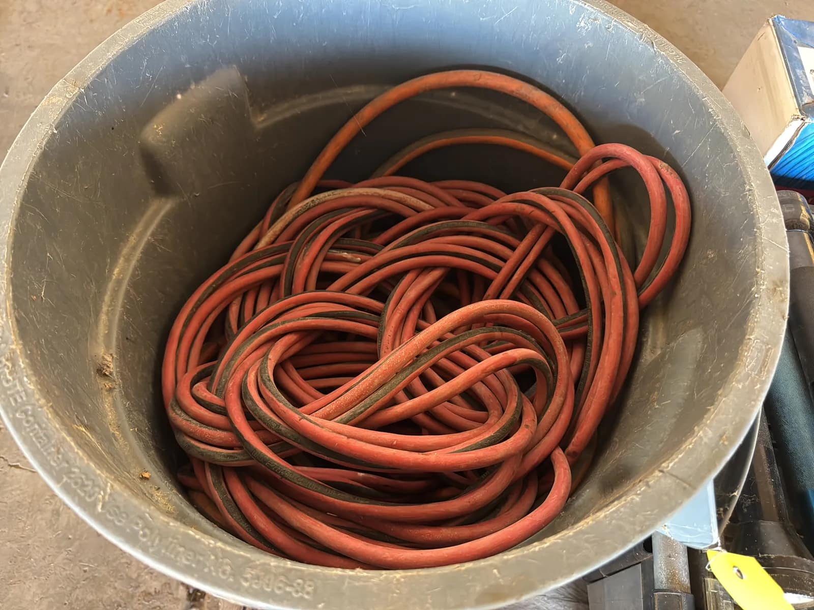 Pallet Of Assorted Extension Cords, Parts Boxes, Internet Cable And More, photo 2 of 6
