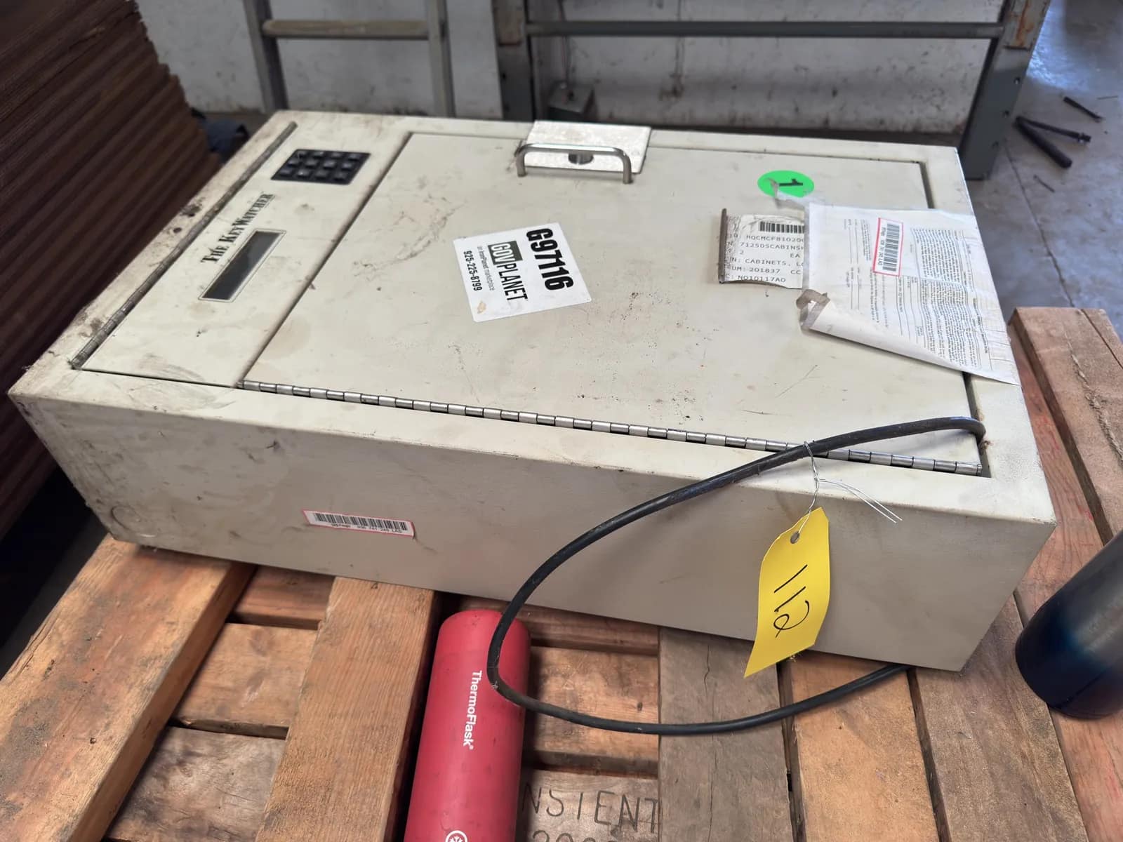 Contents Of Pallet: Assorted Wood, The Key Watcher Lockbox And More, photo 5 of 7