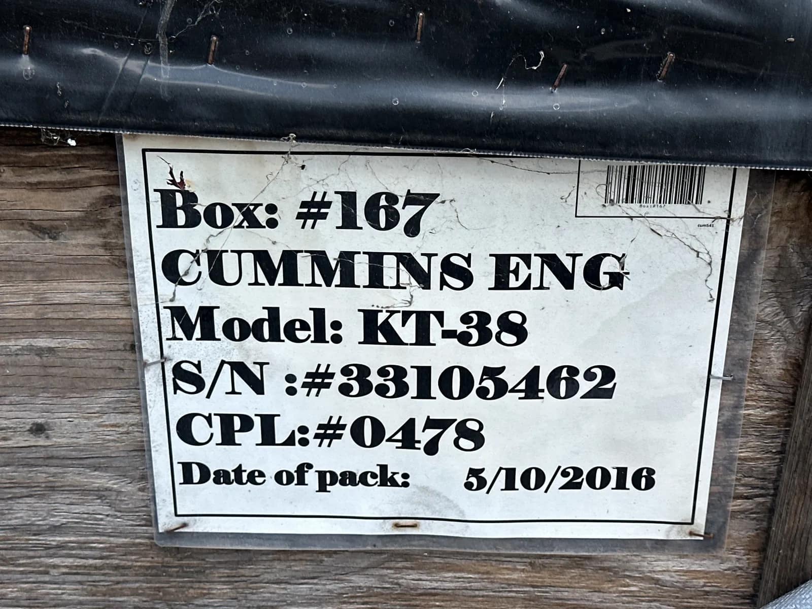 Contents Of Crate: Assorted Cummins Core Parts, photo 5 of 5