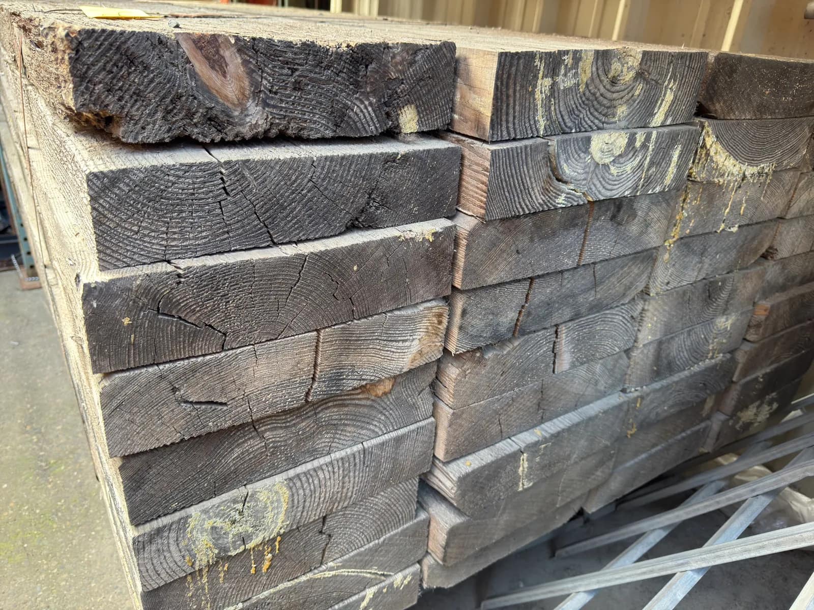 Contents Of Pallet: (36) 12” X3” X72” Wood Planks, photo 3 of 4