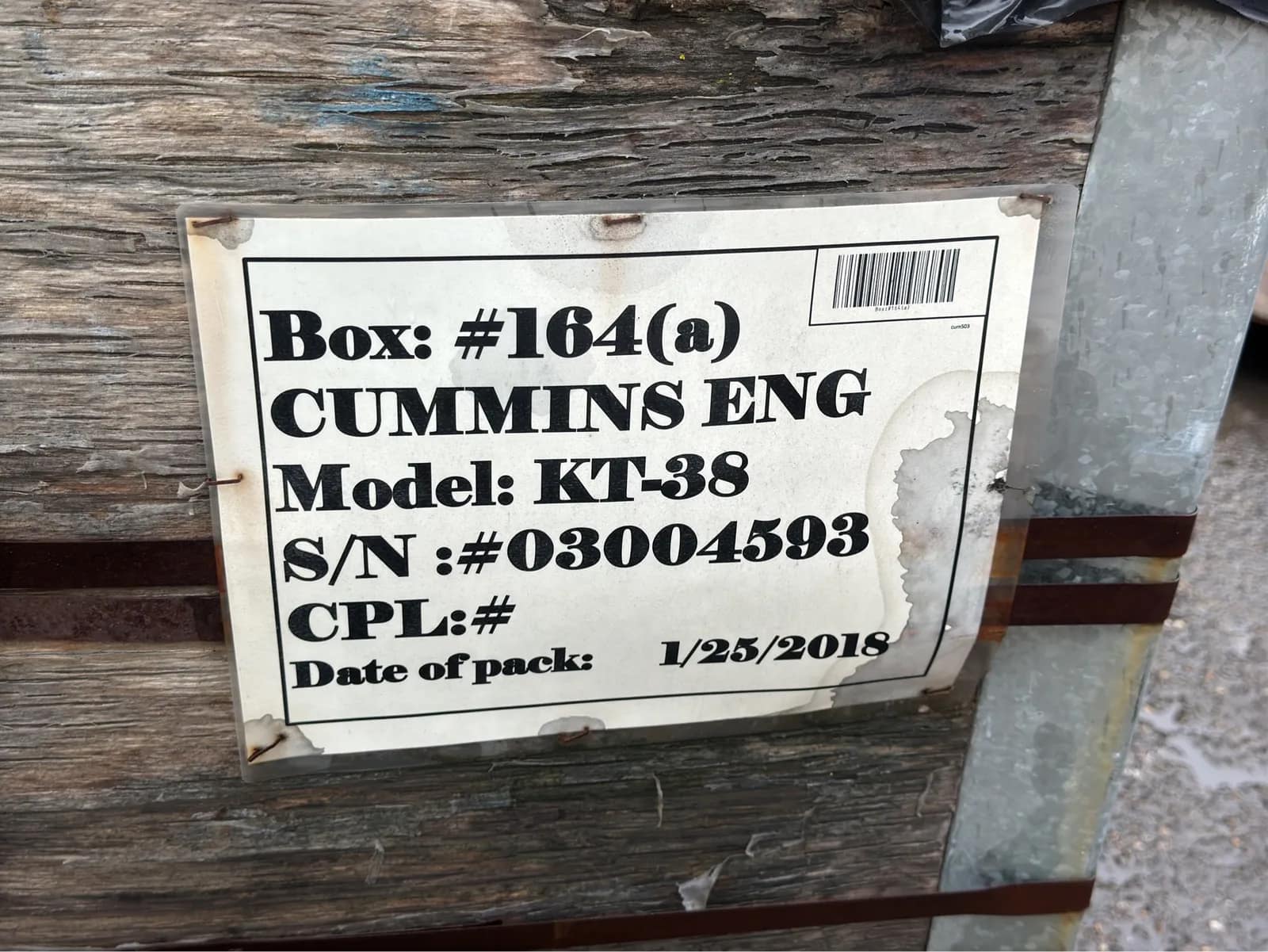 Contents Of Crate: Assorted Engine Core Parts, photo 3 of 7