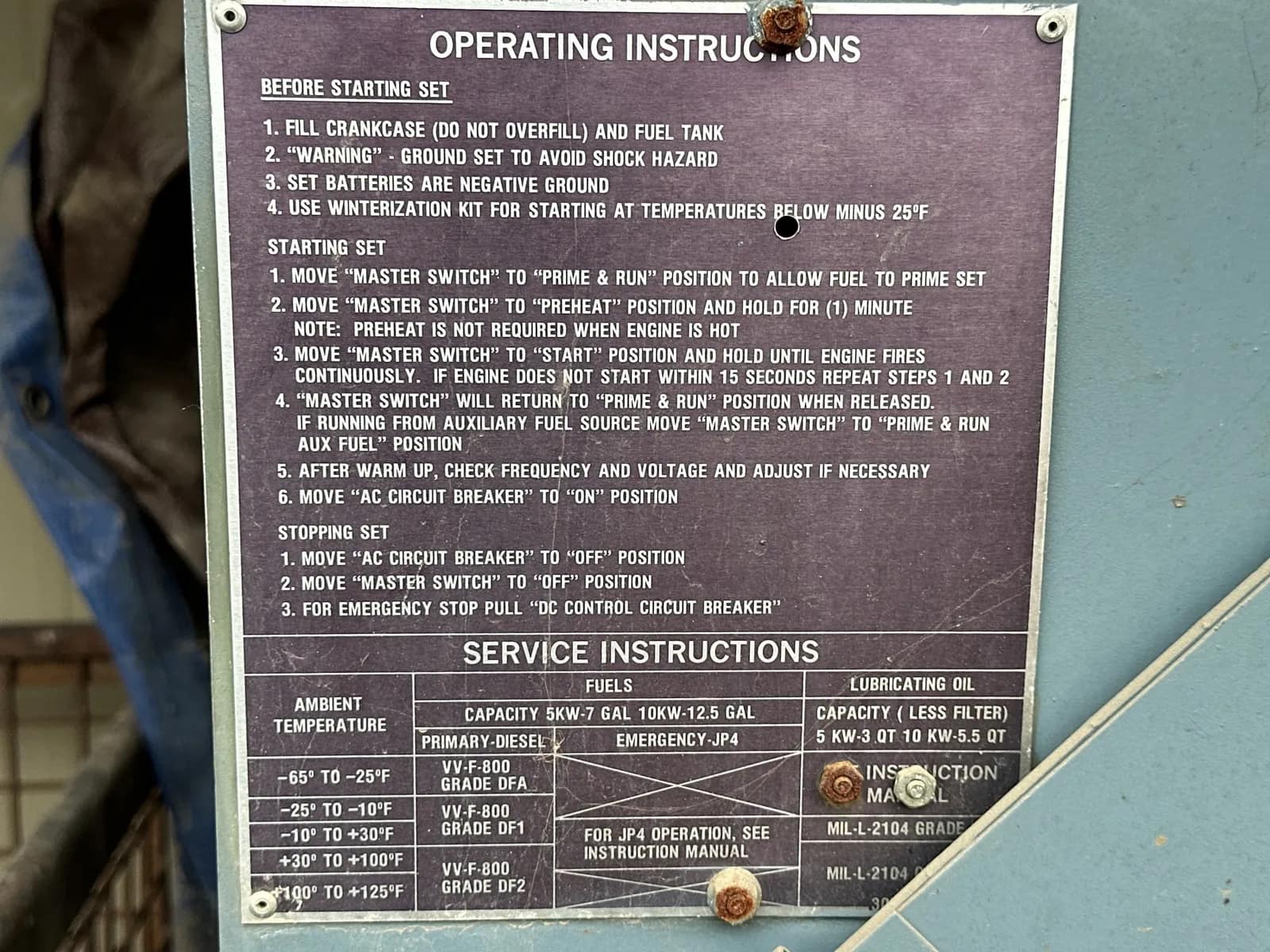 Onan Generator DJFM MS/4469A, photo 9 of 12