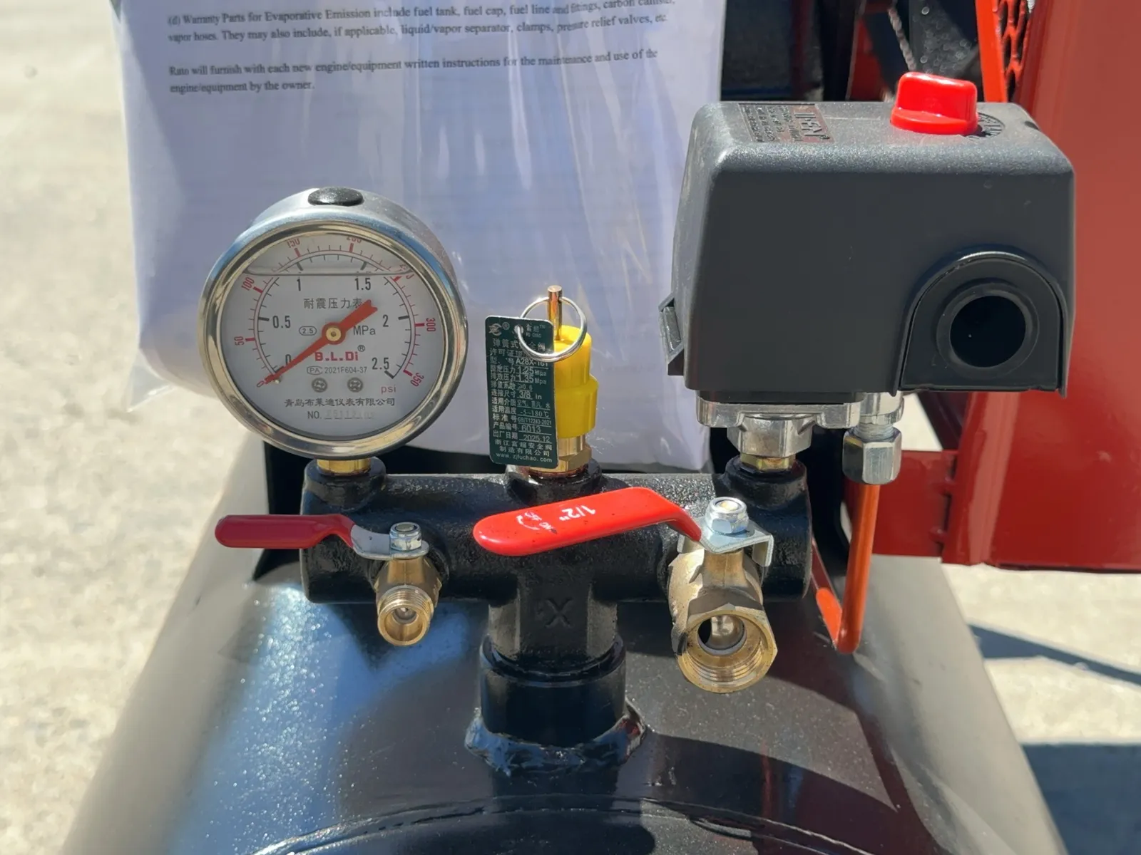 2026 Arteer ART-GAC40 40 Gallon 2-Stage Air Compressor (Unused), photo 10 of 12