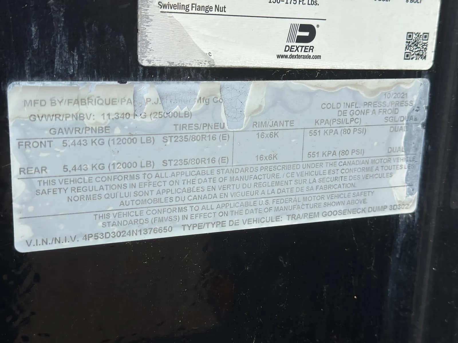 2022 PJ 3D302 20' Gooseneck Dump Trailer, photo 34 of 87