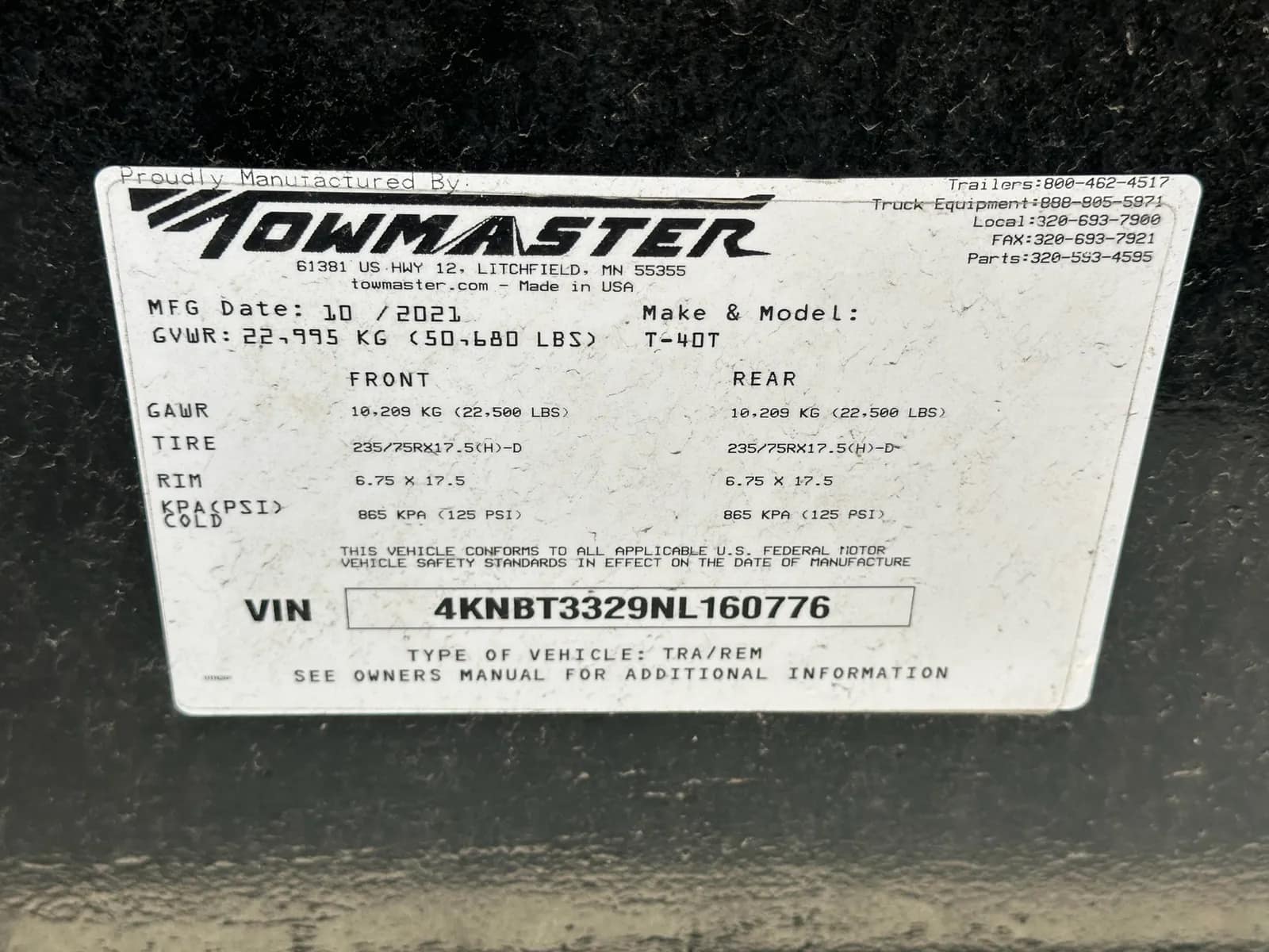 2022 Towmaster T-40T 27' Tilt Deck Flatbed Trailer, photo 40 of 43