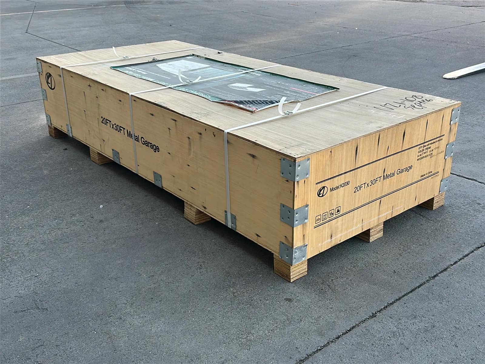 2026 KJ K2030 20'x30' Heavy-Duty Metal Garage (Unused), photo 12 of 12
