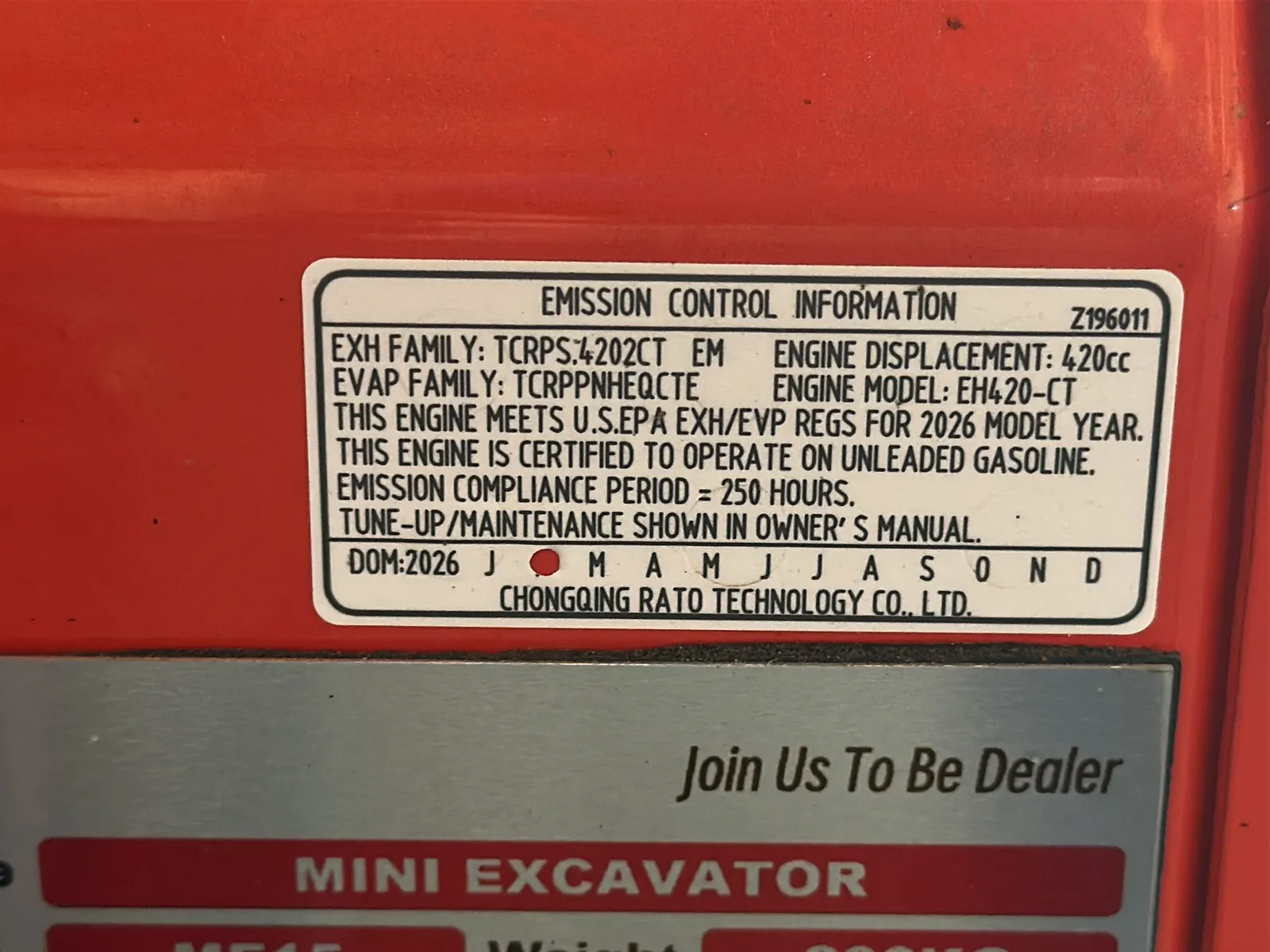 2026 SDLanch ME15 Compact Mini Excavator (Unused), photo 31 of 34
