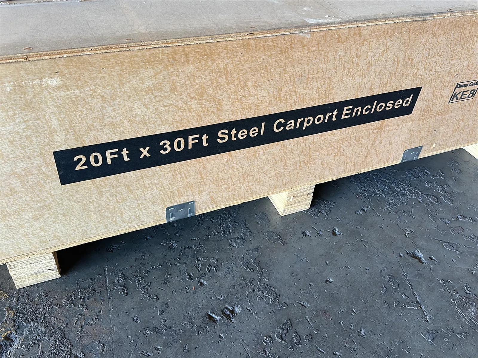 2026 Suntop SC2030B 20'x30' Steel Enclosed Carport (Unused), photo 3 of 8