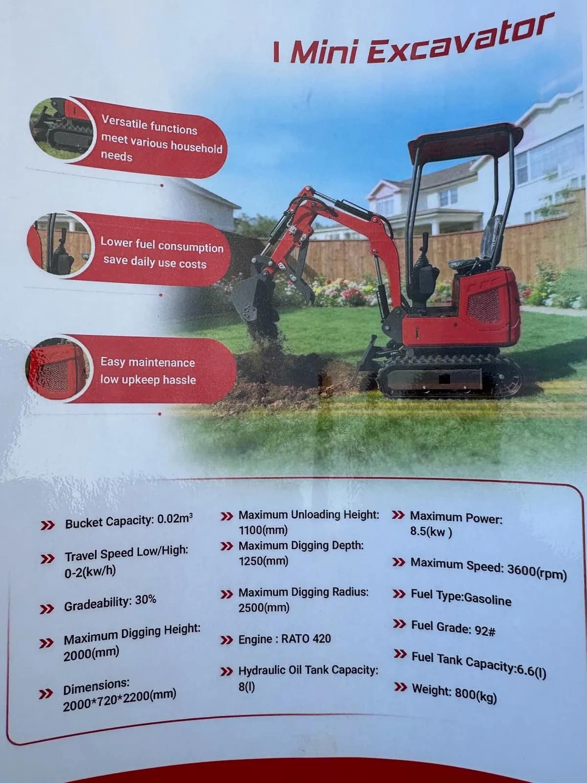 2026 SDLanch ME15 Compact Mini Excavator (Unused), photo 28 of 30