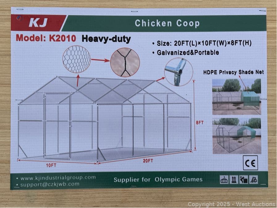 2025-kj-heavy-duty-20x10x8-chicken-coop-model-k2010-unused-mk762or3
