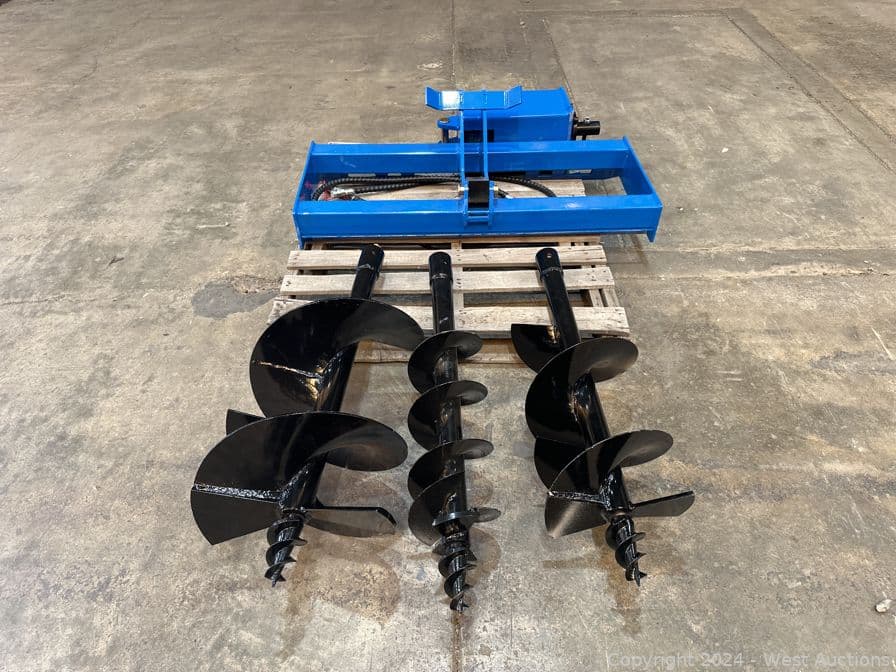 2024-giyi-skid-steer-auger-attachment-with-8-34-12-34-and-16-34-bits-unused-570169
