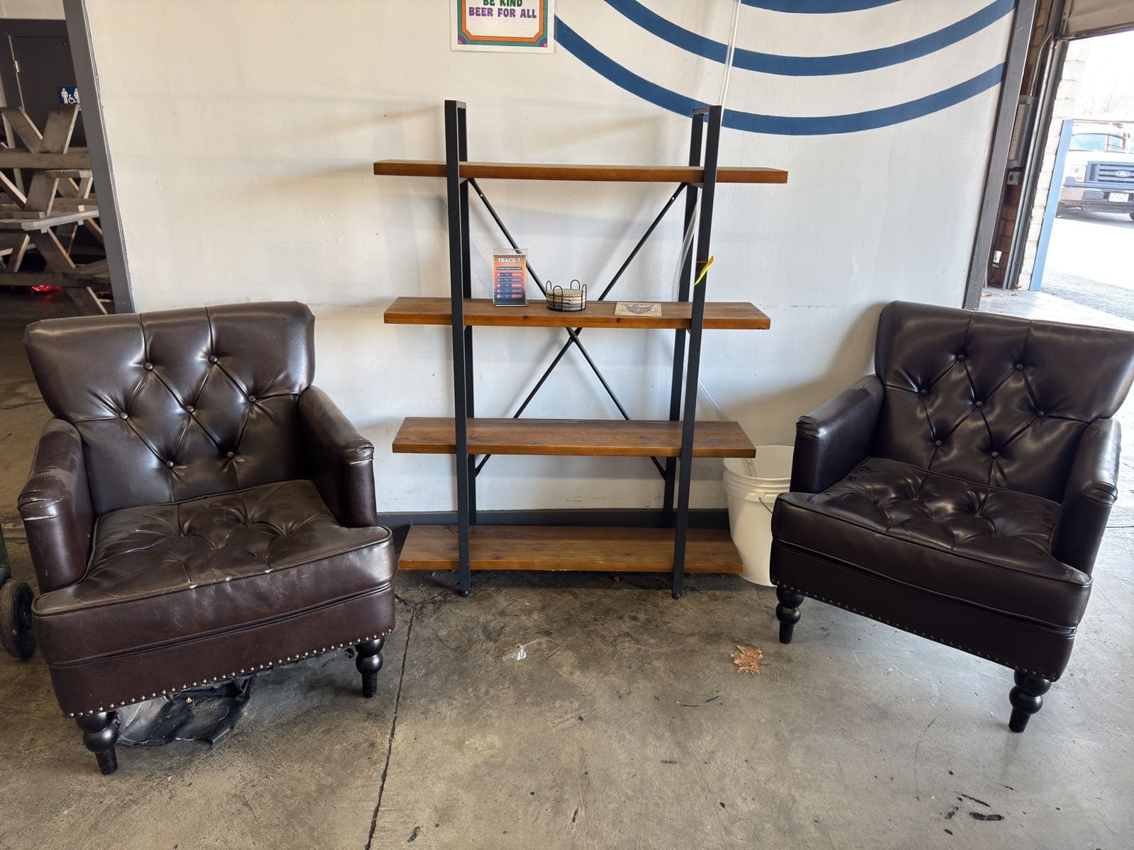 2-leatherette-chairs-and-1-bookshelf-f92ad3