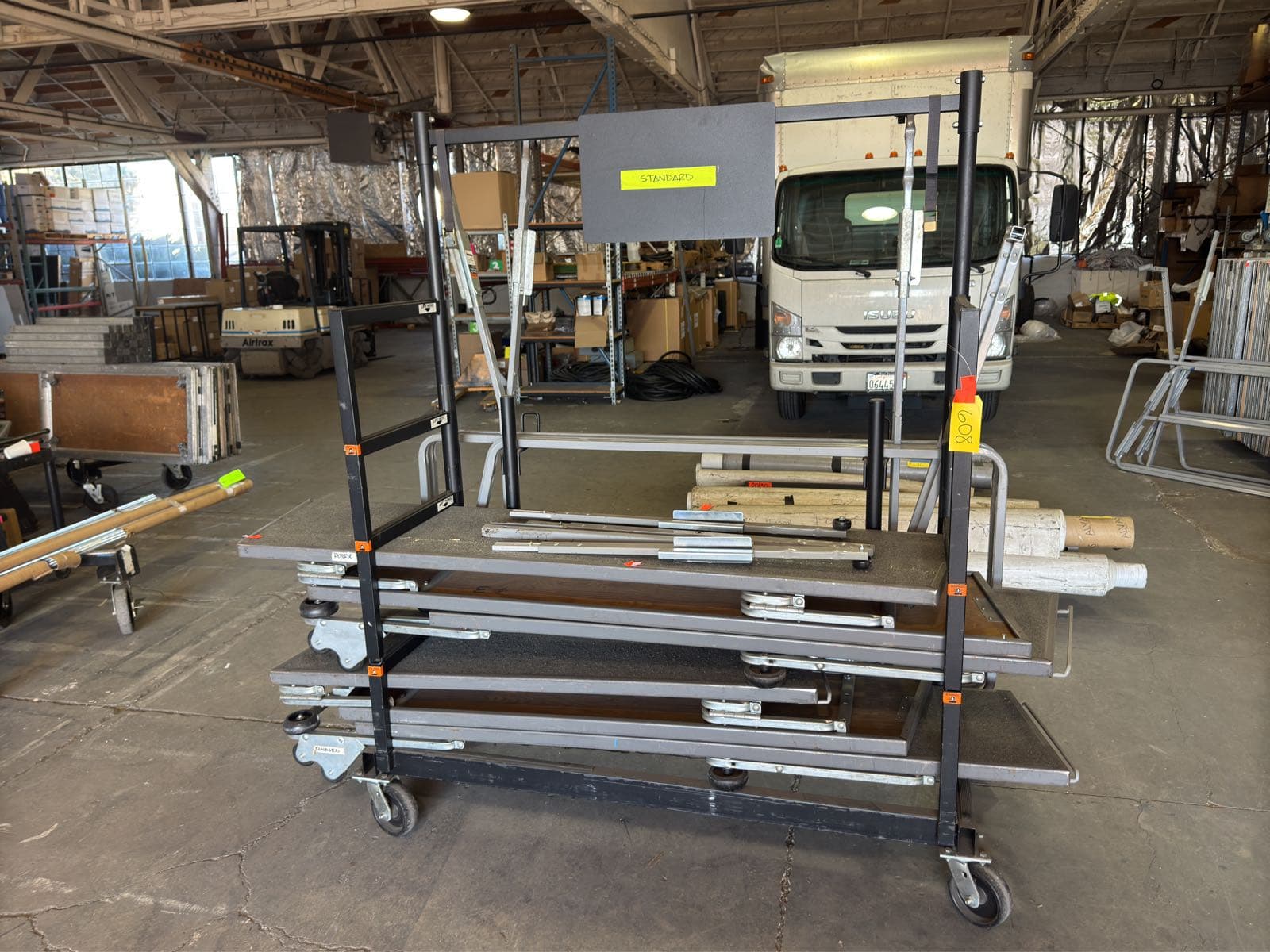 2-wenger-choir-risers-with-hand-rails-and-cart-933822