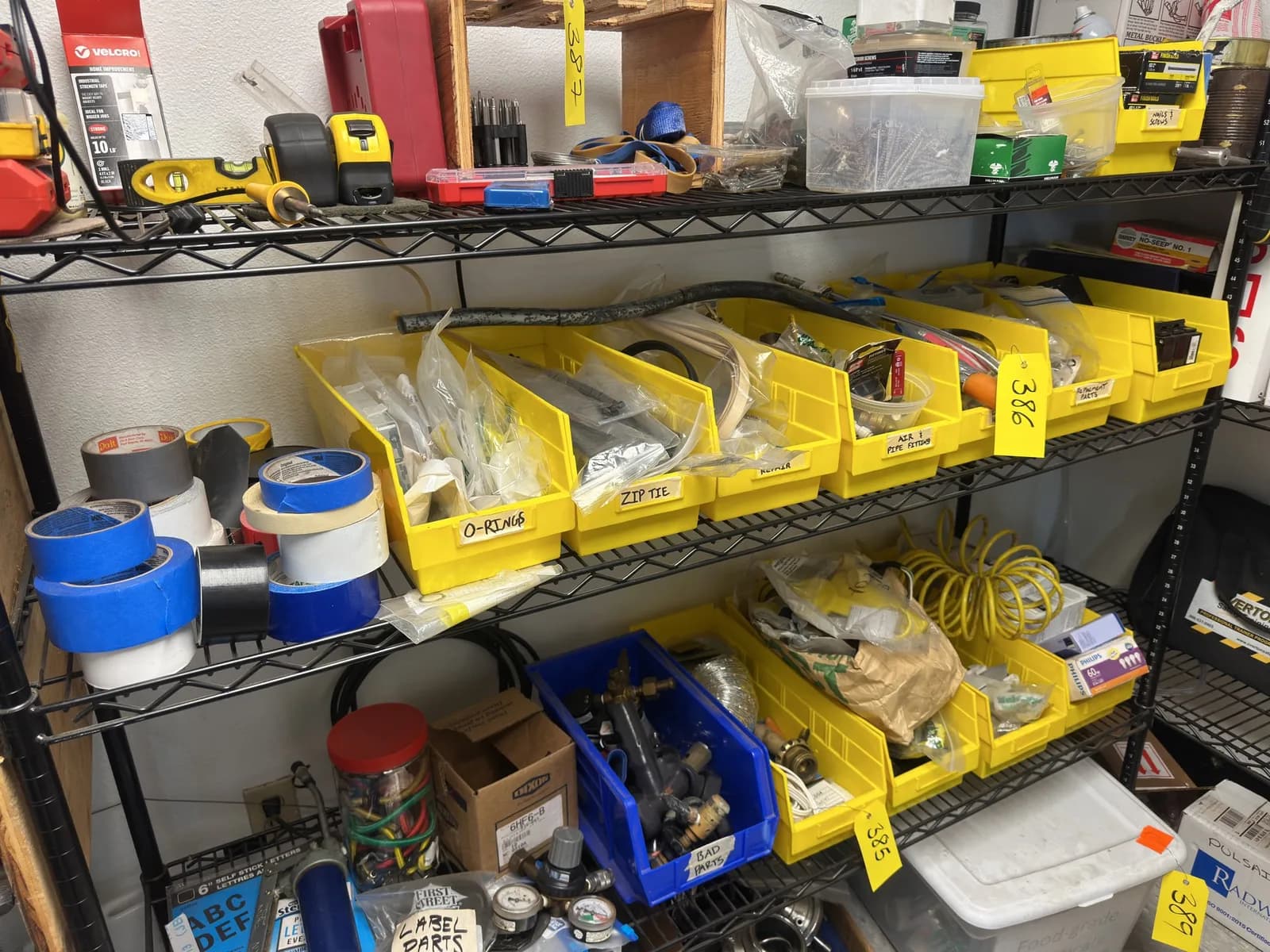 contents-of-shelf-assorted-tapes-o-rings-air-and-pipe-fittings-and-more-65c2a3