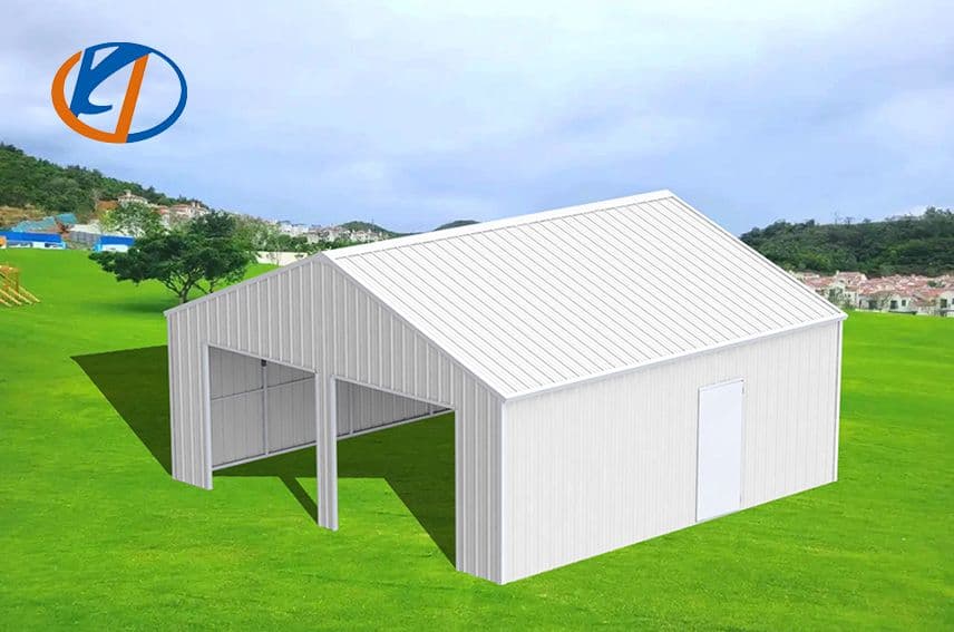 2025-kj-45x25-heavy-duty-double-garage-steel-barn-shed-model-k4525-unused-mm2u3bop