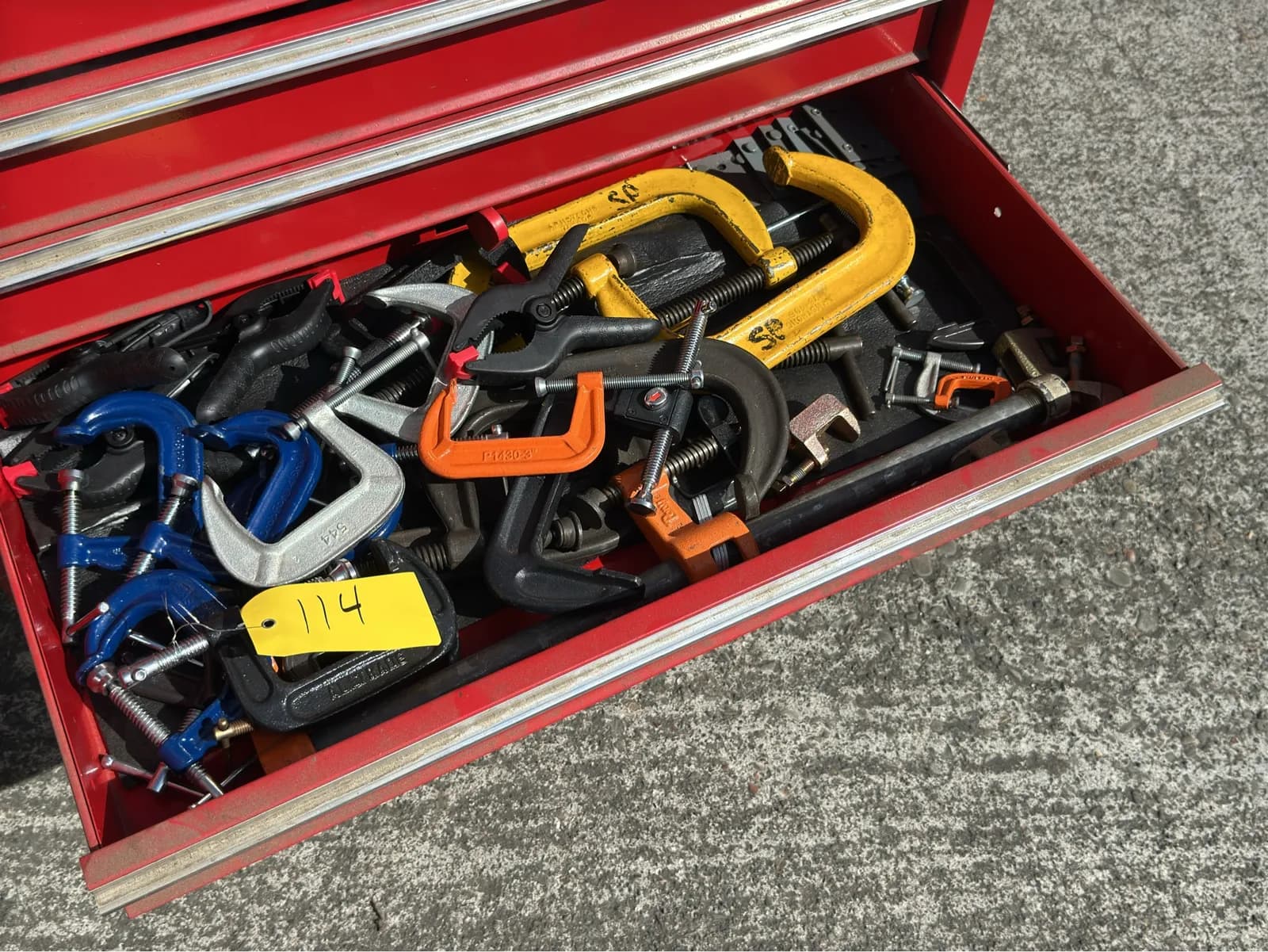 contents-of-drawer-assorted-clamps-6971ec