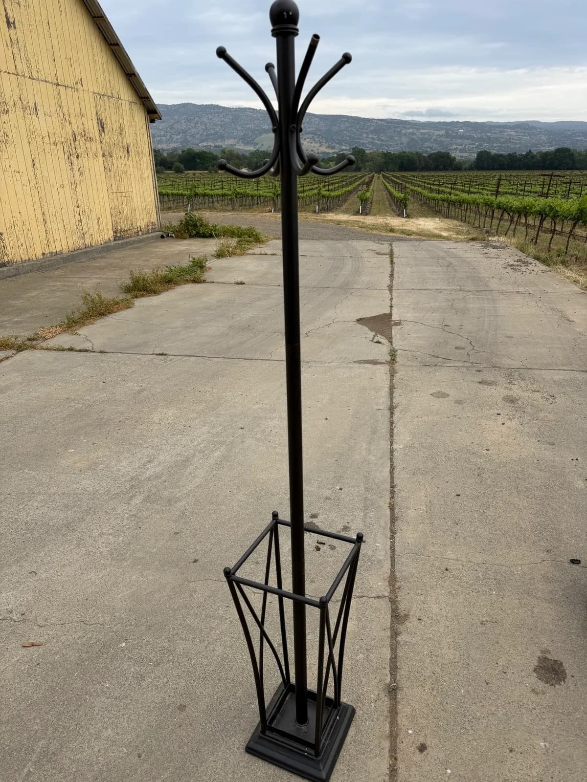 elegant-black-metal-coat-rack-with-umbrella-stand-45ef8c