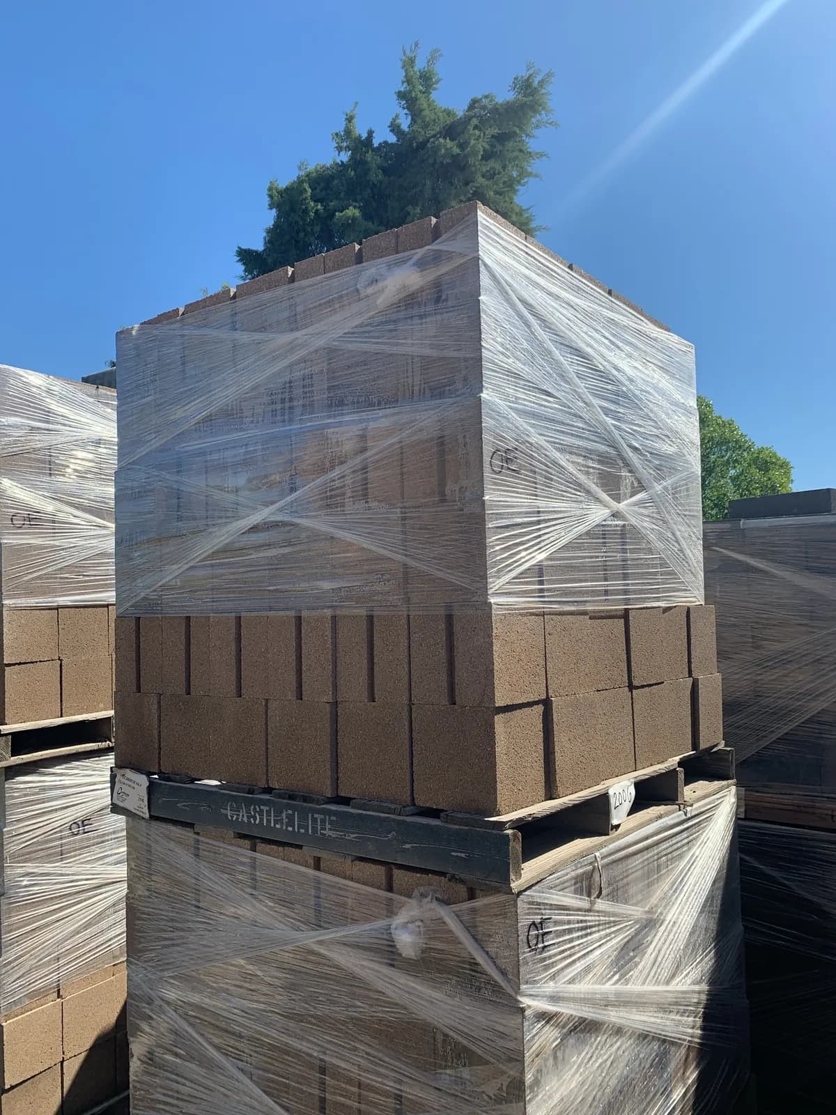 2-pallets-of-8x8x8-open-end-half-tan-2d58c0