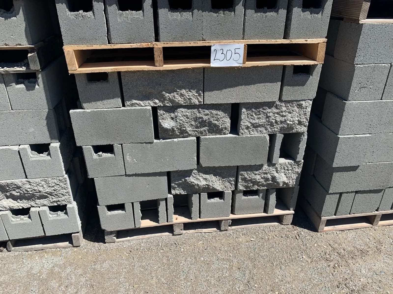 3-pallets-8x8x16-split-one-side-open-end-bond-beam-gray-7b7126