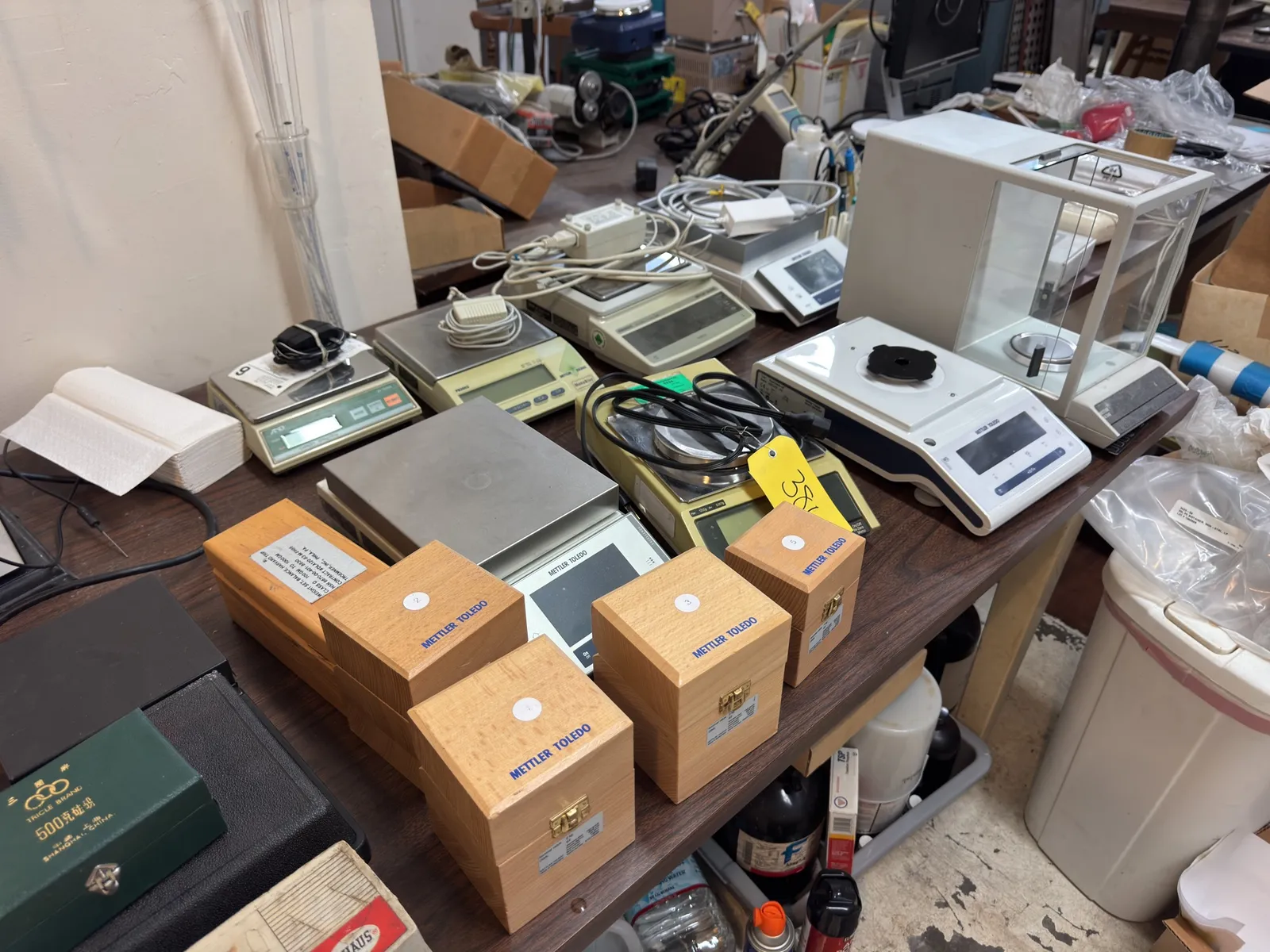 contents-of-desk-balance-weights-and-scales-dc69fa