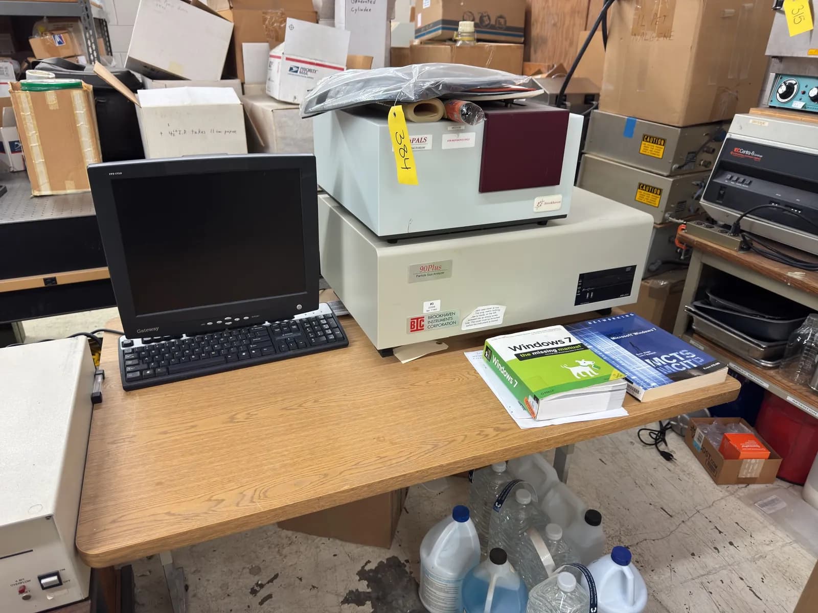 desk-and-contents-brookhaven-90plus-particle-size-analyzer-zetapals-zeta-potential-analyzer-and-manuals-fb4be7