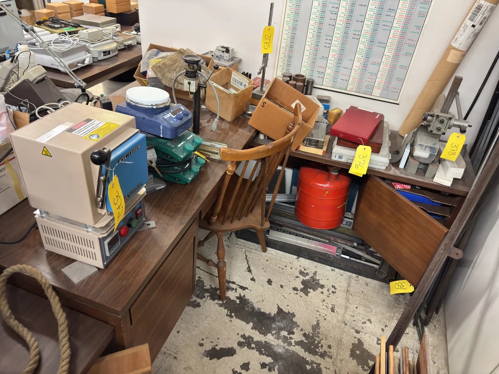 last-day-removal-desk-and-contents-of-drawers-micrometers-precision-instruments-c742c7