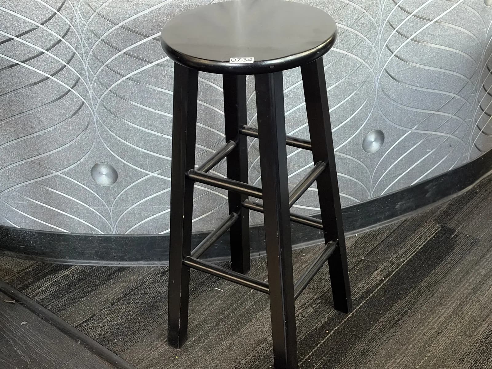 29-tall-black-wood-stool-13-diameter-seat-299a10