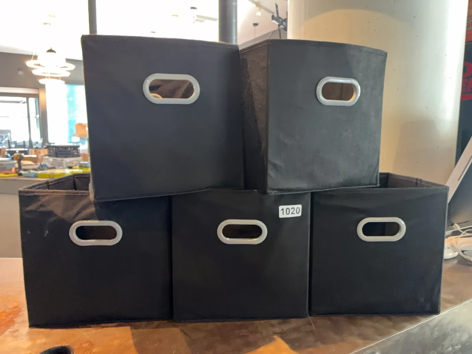 5-black-collapsible-canvas-12-x-12-x-12-cubby-totes-with-handles-mqjxpd7d